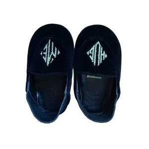 Gucci Black Suede Baby Moccasins